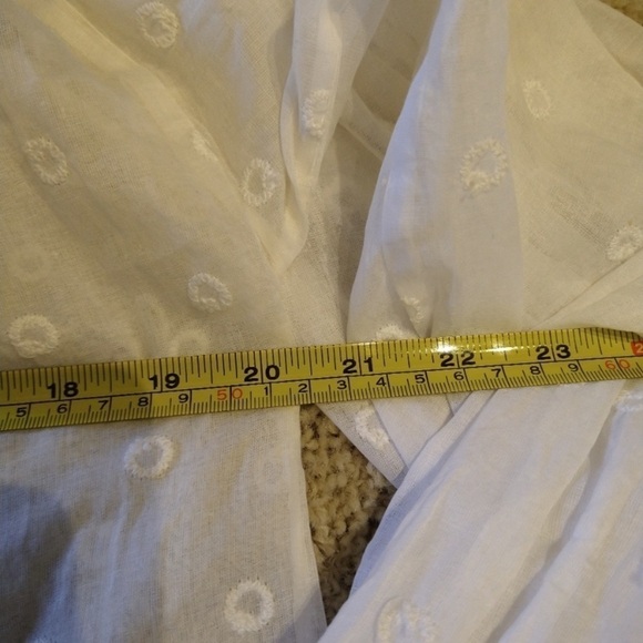 Mes Demoiselles Paris Women’s Cotton Blouse White Size 0 Embroidered Top - Picture 8 of 12